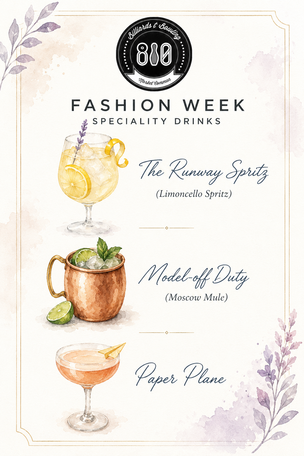 810 Specialty Drinks FW